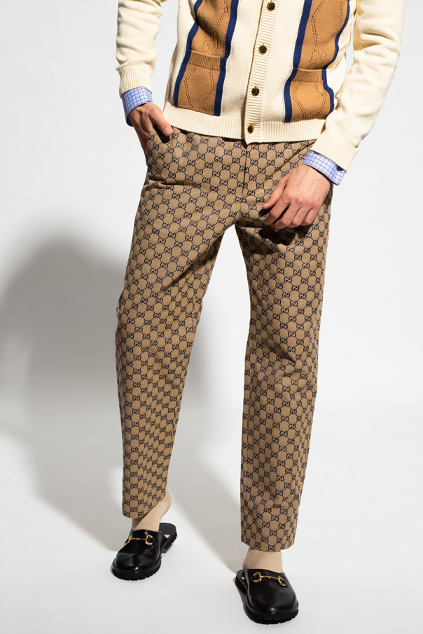 Andrea Marques Straight-Leg Pants | Gucci Trousers with logo